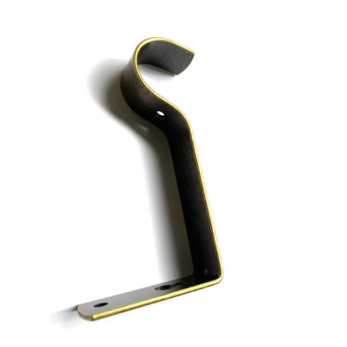 80mm Bronze Window Curtain Rod Bracket