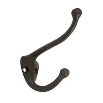 Black Utility Wall Bracket Hook