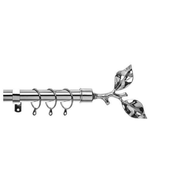 Chrome Extendable Curtain Finial For 28mm Pole Rod