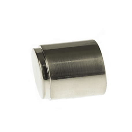 Brushed Nickel Round Curtain Rod End Cap